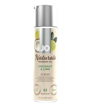 JO Naturals Massage Oil Coconut & Lime 4oz