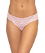 Felina Signature Stretch Lace Low Rise Pale Mauve Thong N2122
