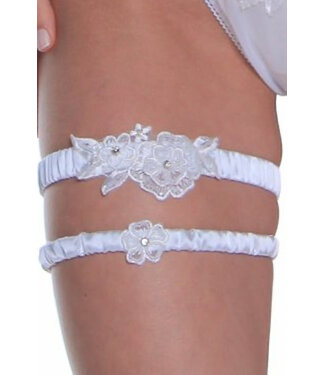 Bridal Satin Leg Garter Set B307C