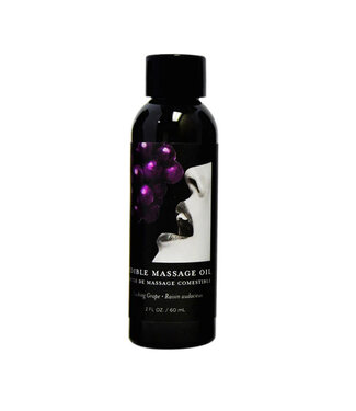 Earthly Body Edible Massage Oil Grape 2oz