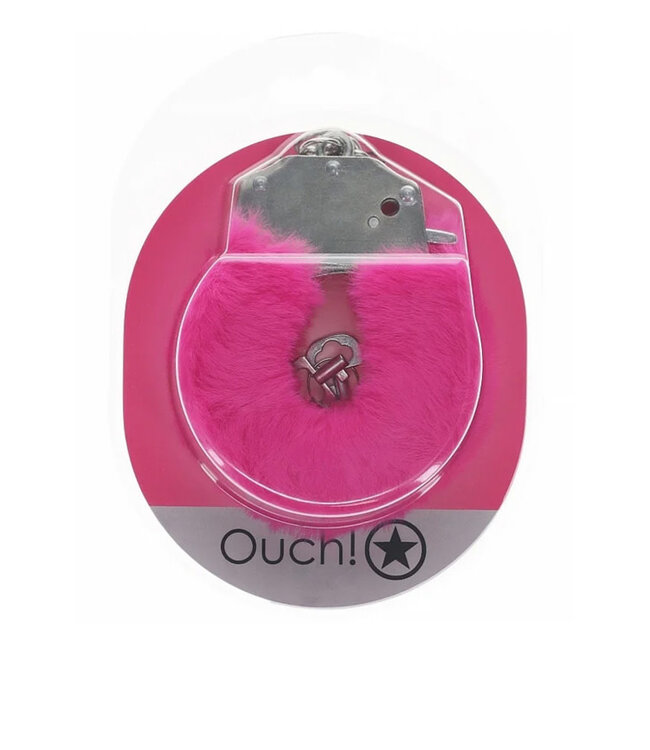 Ouch! Heavy-Duty Fluffy Handcuffs Pink