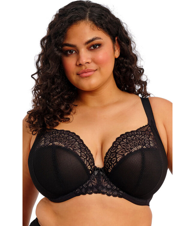 Elomi Tiernie Stretch Plunge Black Bra EL303334