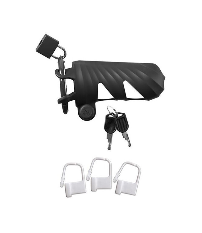 Fantasy C-Ringz Remote Controlled Vibrating Cock Blocker Black