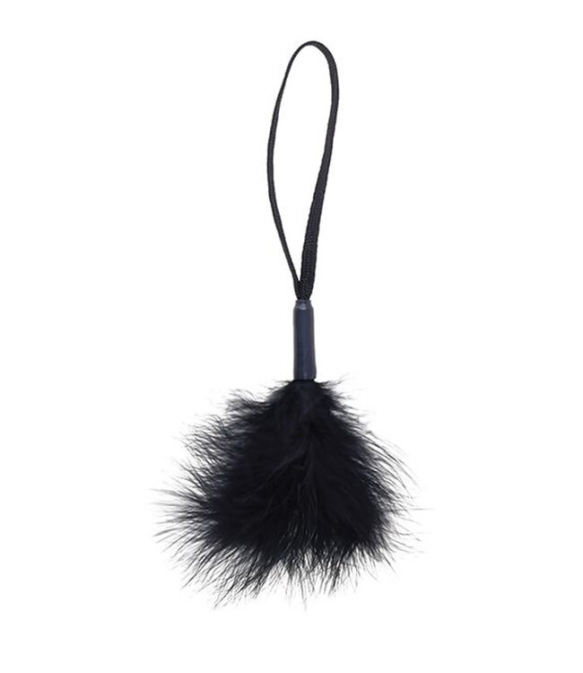 Sex & Mischief Peaches 'n CreaMe Wrist Feather Tickler Black
