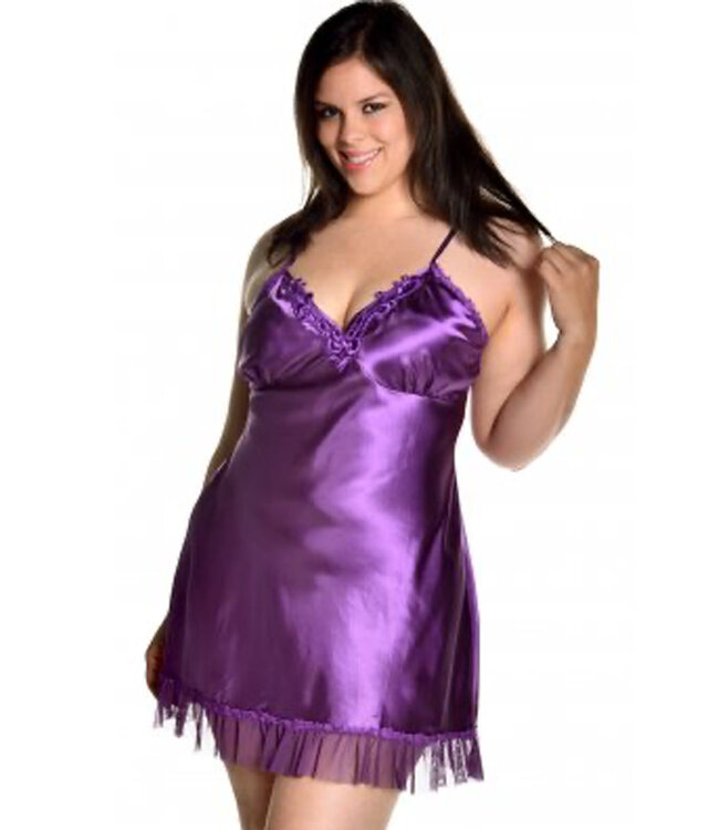Hallie Plus Purple Chemise 4075X