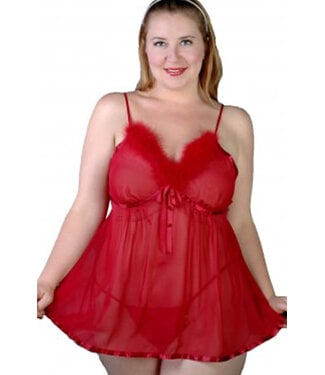 Arya Plus Red Babydoll 5107X