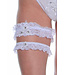 Bridal Lace White Leg Garter Set B304C