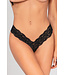 Black Lace Crotchless Panty 11134