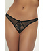 Black Lace Crotchless Panty 11442