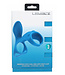 LEVELZ Vibrating Silicone Cock & Ball Ring with Shaft Loop Teal