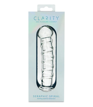 Clarity Seraphic Spiral Glass Dildo