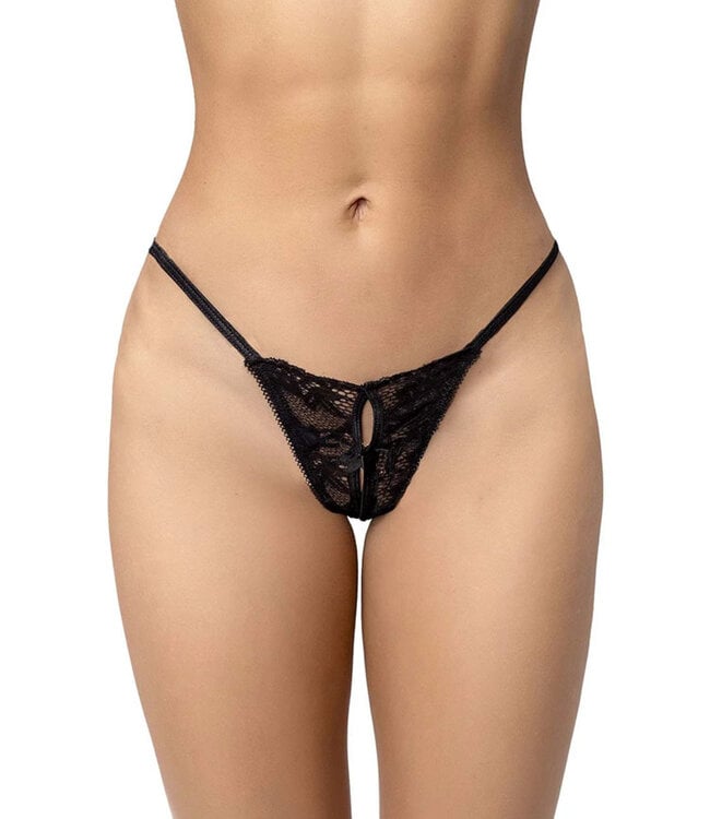 Classic Black Thong 132