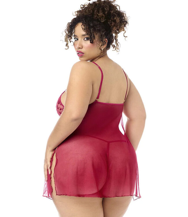 Mellissa Plus Red Babydoll 7620X