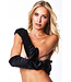 Black Satin Opera Glove BLW6510-B
