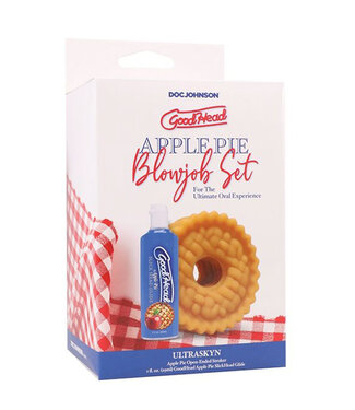 GoodHead Apple Pie Blowjob Set Includes Stroker & Slick Head Glide 1oz Bottle Apple Pie