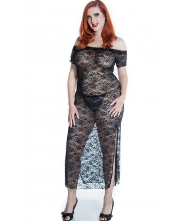 Julie Plus Black Chemise 6057X