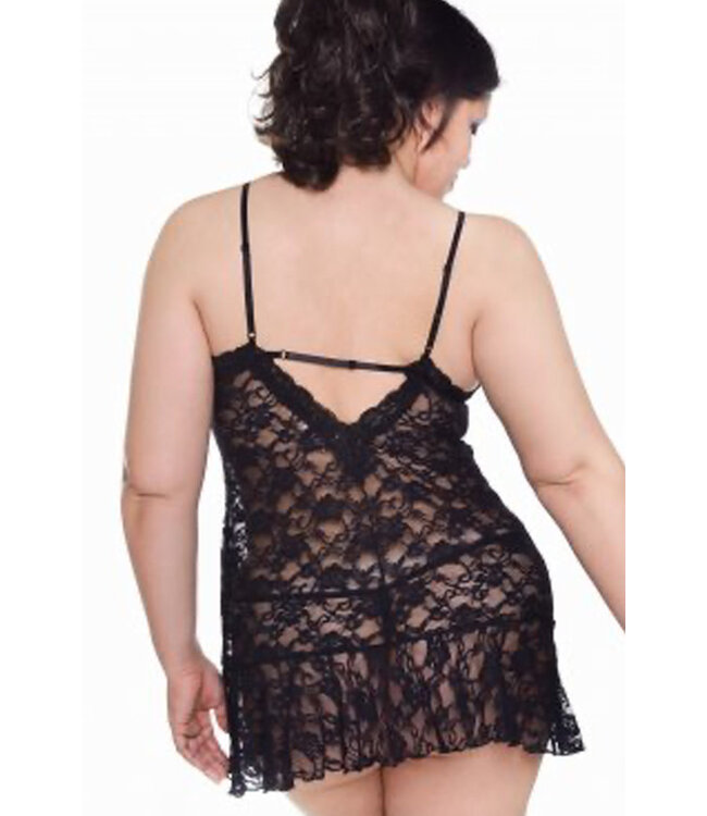 Noa Plus Black Chemise 5252X