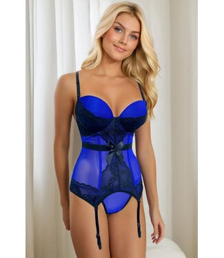 Kimmy Black/Blue Bustier 2257 Kimmy Black/Blue Bustier 2257
