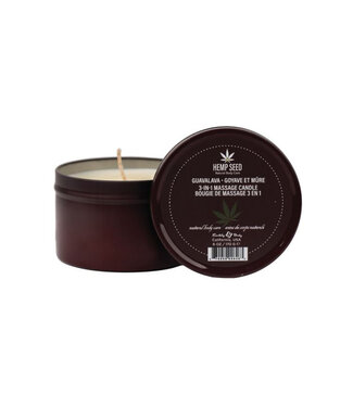 Earthly Body Suntouched Hemp Massage Candle Guavalava