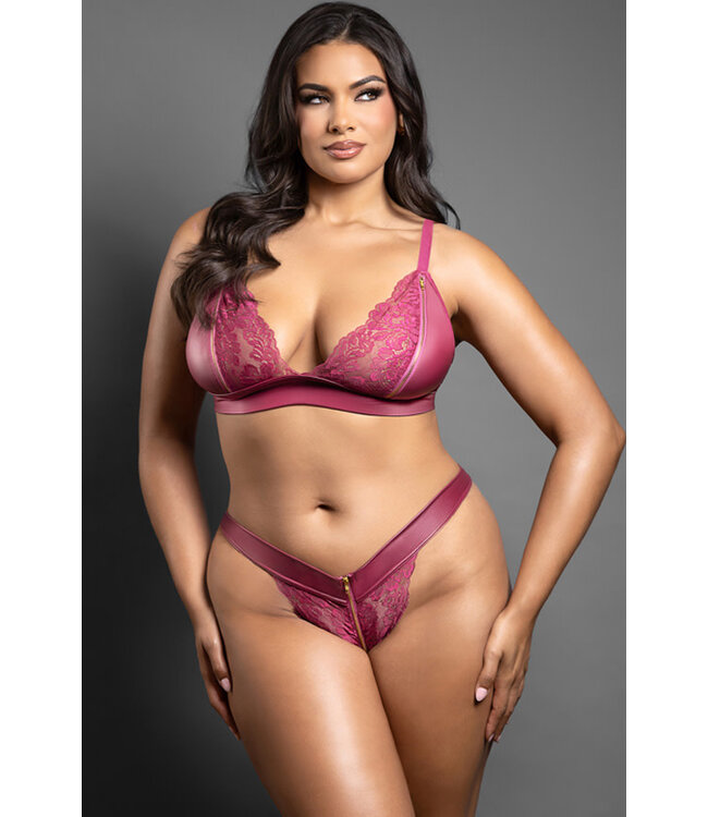 Janelle Plus Berry Set 2522 Queen