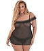 Frankie Plus Black Babydoll M251