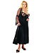 Trisha Plus Black Long Gown X3489