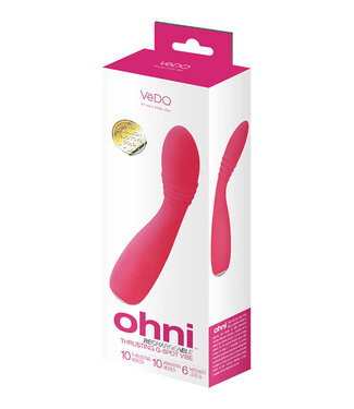 VeDO Ohni Rechargeable G-Spot Thrusting Vibe Pink