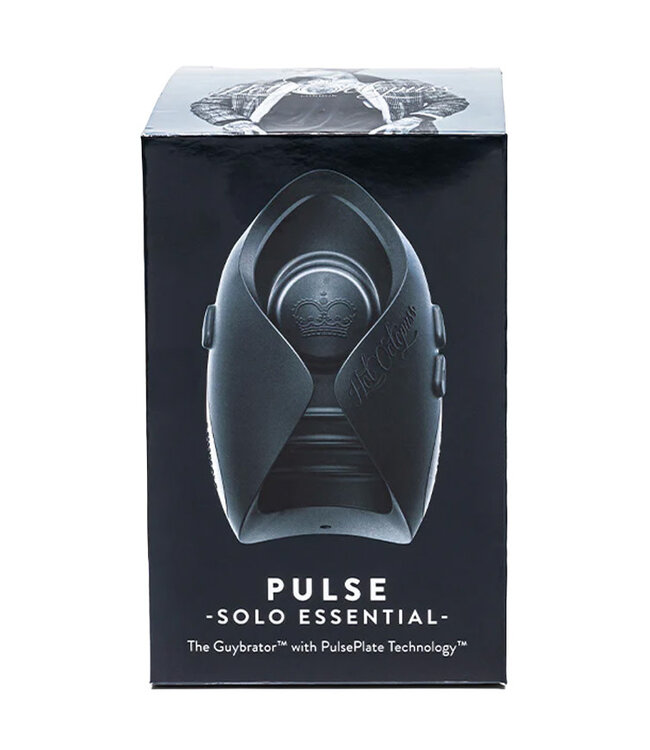 Hot Octopuss Pulse Solo Essential Rechargeable Vibrating Stroker Black