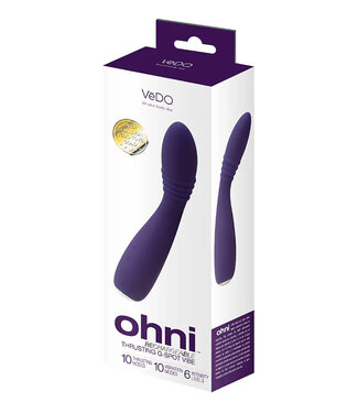 VeDO Ohni Rechargeable G-Spot Thrusting Vibe Purple