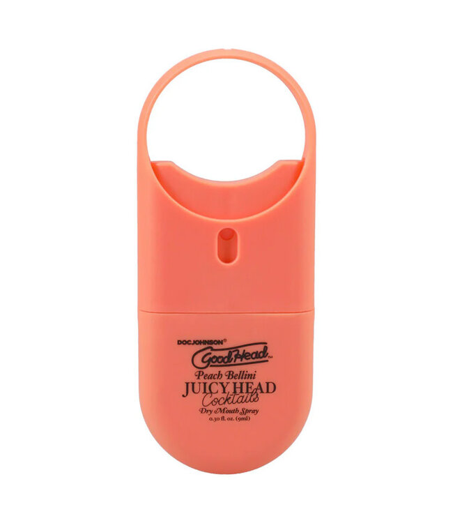 GoodHead Juicy Head Cocktails Dry Mouth Spray To-Go Peach Bellini