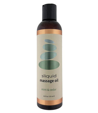 Sliquid Balance Massage Oil Cedar Mint 8.5oz