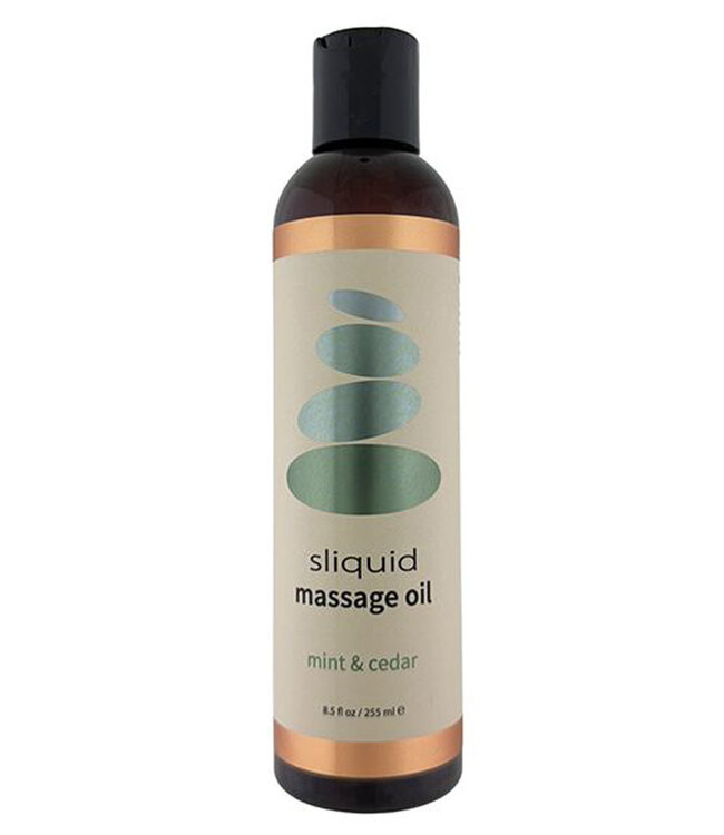 Sliquid Balance Massage Oil Cedar Mint 8.5oz