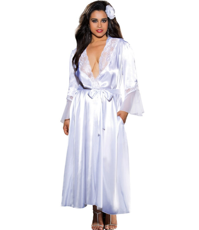 Melina Plus White Robe X20559