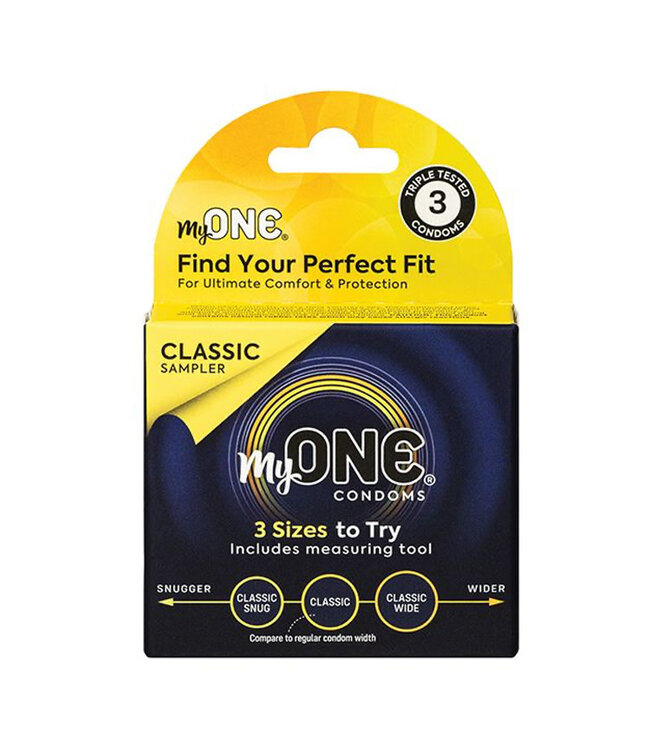 My One Classic Sampler Condoms Pack of 3