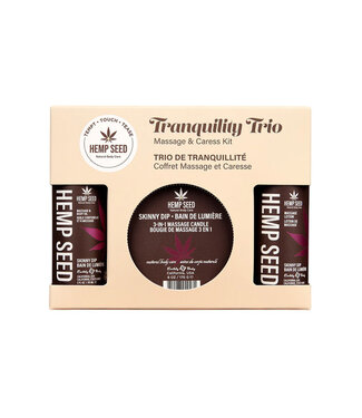 Earthly Body Hemp Seed Massage in a Box Gift Set Skinny Dip