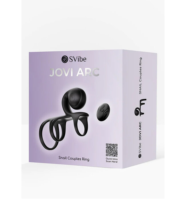 SVibe Snail JOVI Arc Couples Ring Noir Haze