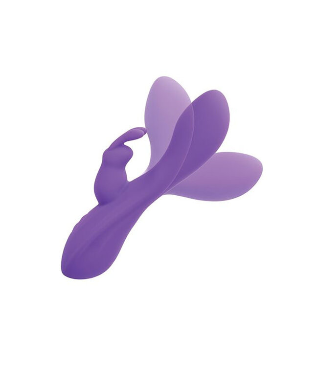 Flex Bend & Hold Double Rumbler Rabbit Massager Purple