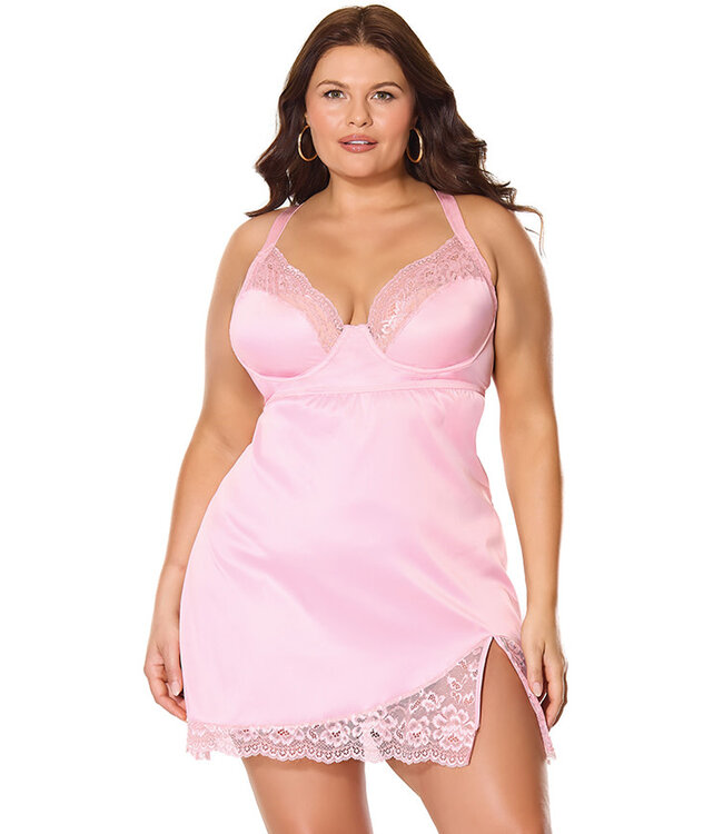 Remi Plus Pink Chemise 26112