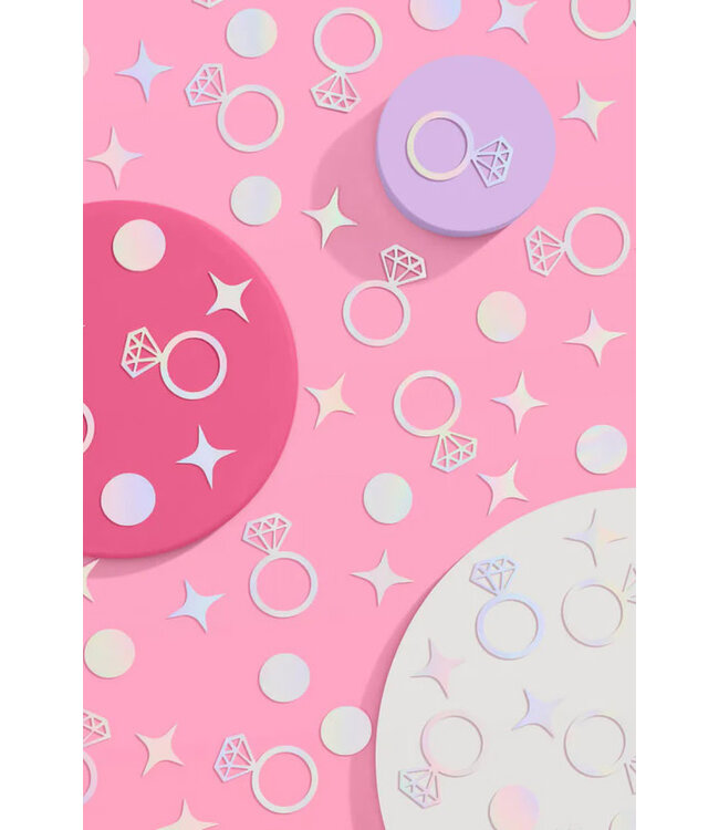 Diamond Ring Iridescent Confetti