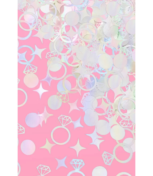 Diamond Ring Iridescent Confetti