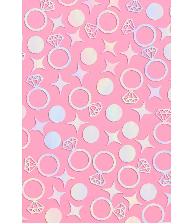 Diamond Ring Iridescent Confetti