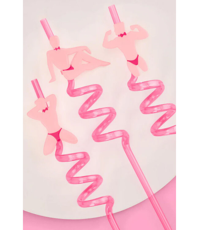 Stripper Bachelorette Straws