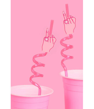 Bling Ring Straws 10" Straws