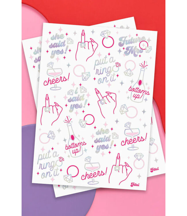 Fetti Ring Finger Temporary Tattoos
