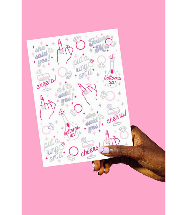 Fetti Ring Finger Temporary Tattoos