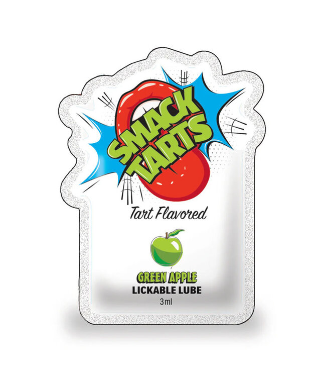 Smack Tarts Lickable Lube Sour Green Apple 3ml Pouch
