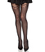 Gilded Grid Net Black Tights 9903
