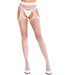 Shira White Sheer Scalloped Suspender Hose 1904