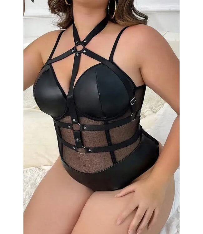 Korrina Plus Black Teddy QZ28163YZ