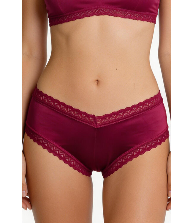 Red Embroidered Panty WP395